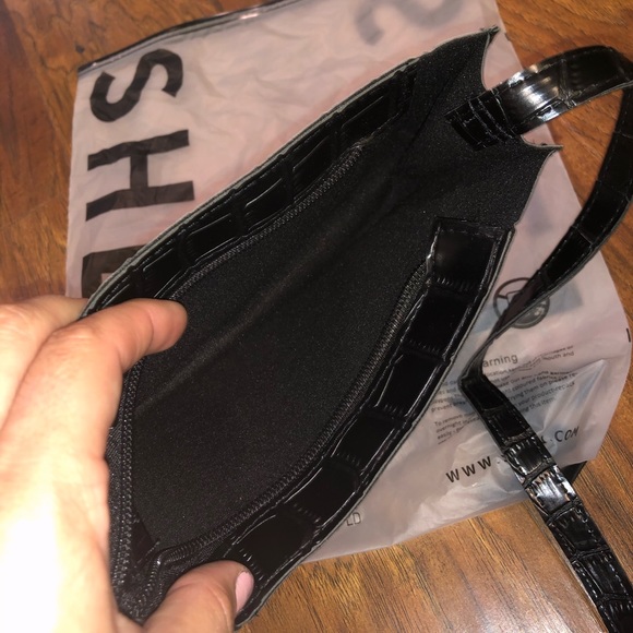 Small black croc purse - Picture 2 of 2